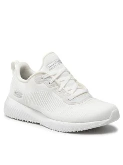 Εξοδος 🎁 Skechers Υποδήματα Παπούτσια BOBS SPORT Tough Talk 32504/WHT Λευκό 😍