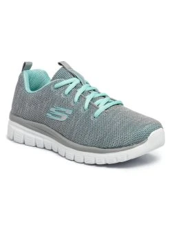 Κουπόνι 👍 Skechers Υποδήματα Παπούτσια Twisted Fortune 12614/GYMN Γκρι ⭐