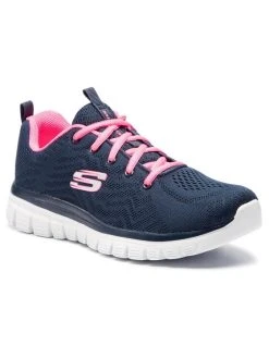 Συμφωνίες ⌛ Skechers Υποδήματα Παπούτσια Get Connected 12615/NVHP Σκούρο μπλε 😀