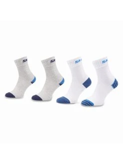 Φτηνός ⭐ Skechers Ψηλές Κάλτσες Σετ ψηλές κάλτσες παιδικές 4 τεμαχίων SK41092 Λευκό ⭐