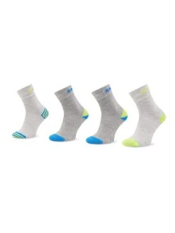 Κουπόνι ⭐ Skechers Ψηλές Κάλτσες Σετ ψηλές κάλτσες παιδικές 4 τεμαχίων SK41092 Γκρι ❤️