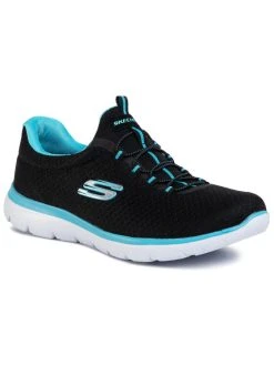 Το φθηνότερο 🥰 Skechers Υποδήματα Παπούτσια Summits 12980/BKTQ Μαύρο ⭐