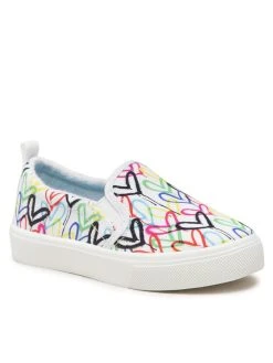 Αγορά 😀 Skechers Μοκασίνια Πάνινα παπούτσια Drippin Love 314978L/WMLT Λευκό 😀
