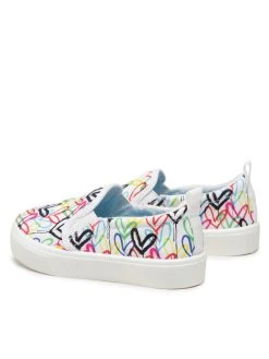 Αγορά 😀 Skechers Μοκασίνια Πάνινα παπούτσια Drippin Love 314978L/WMLT Λευκό 😀 -Παπούτσια παιδικά unnamed file 274