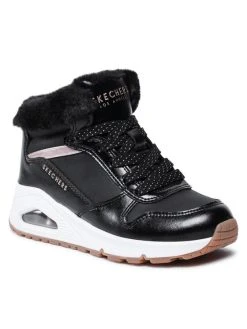 Φτηνός 🔥 Skechers Μποτίνια Cozy On Air 310518L/BKRG Μαύρο ✔️