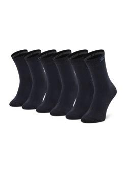 Συμφωνίες 👍 Skechers Ψηλές Κάλτσες Σετ ψηλές κάλτσες παιδικές 3 τεμαχίων SK-SK41064 Σκούρο μπλε 😍