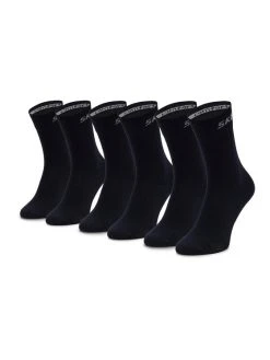 Flash Sale ⌛ Skechers Ψηλές Κάλτσες Σετ 3 ζευγάρια ψηλές κάλτσες Unisex SK41040 Σκούρο μπλε ✨