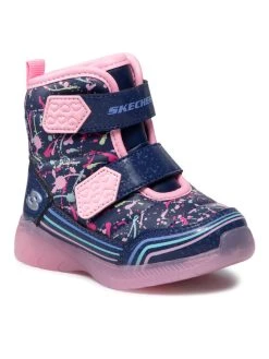 Τοπ 10 ⭐ Skechers Μπότες Χιονιού Power Paint 302653N/NVMT Σκούρο μπλε 🎁